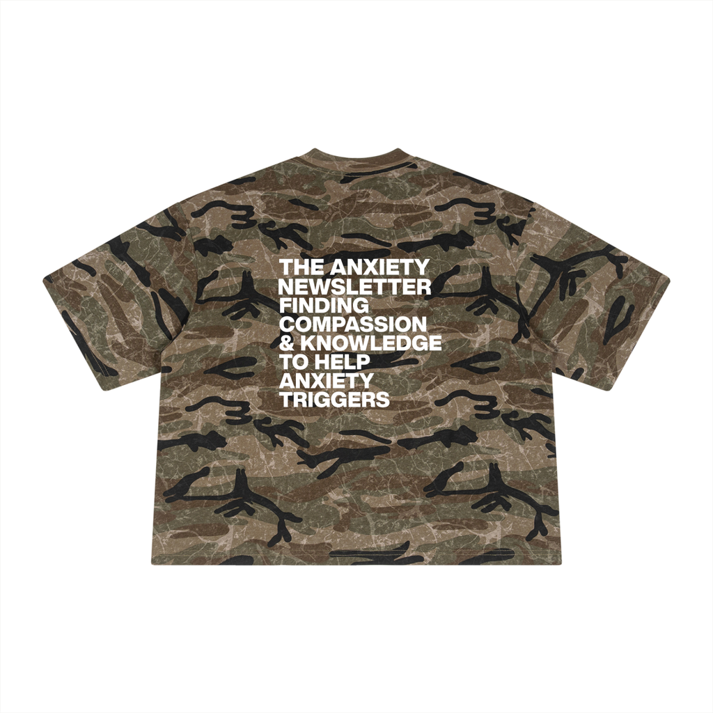 Unisex Boxy Camo Print T-Shirt